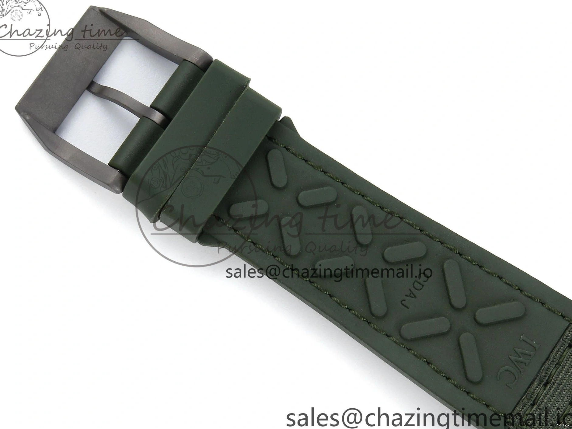 MIROTIME 0302 Big Pilot IW329802 M+F 1:1 Best Edition Green Dial on Green Nylon Strap MY Unique 7002